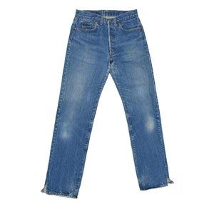 1990s Vintage Levis 501 Split Hem Jeans 30x32.5